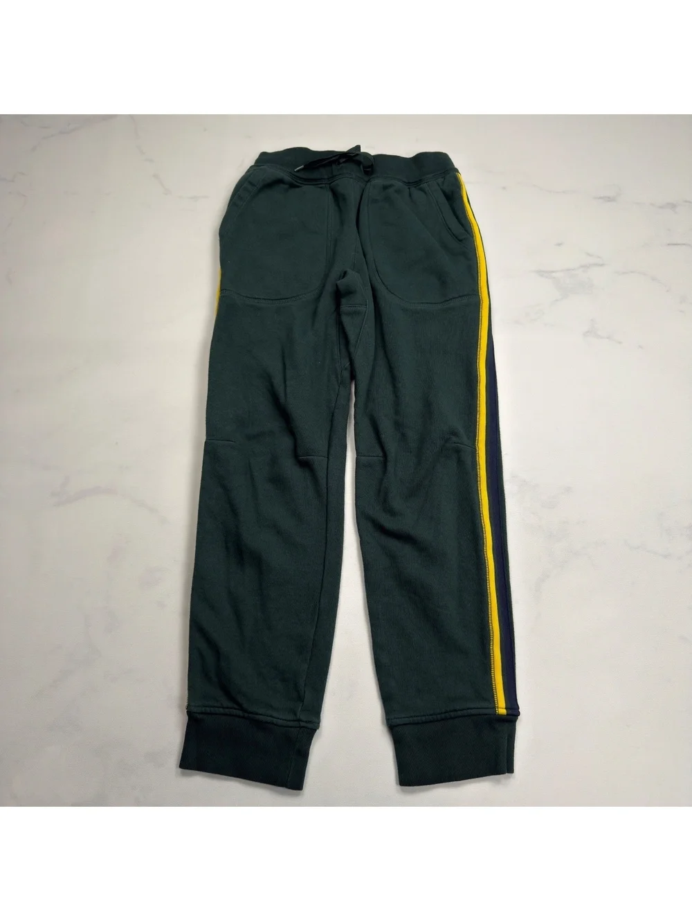 GAP Sweatpants Dark Green Yellow Stripe - Boys XXL
